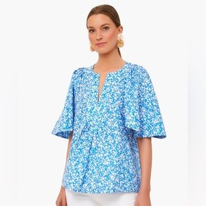 Cameron Eubanks x Tuckernuck Finley Flutter sleeve top (sold on xpost)